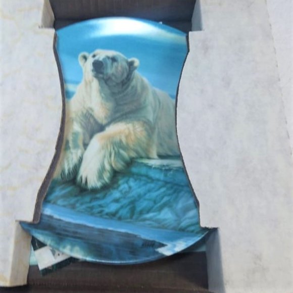 Vintage The Polar Bear Collector Plate Artist Paul Krapf Dominion China LTD - Picture 6 of 10